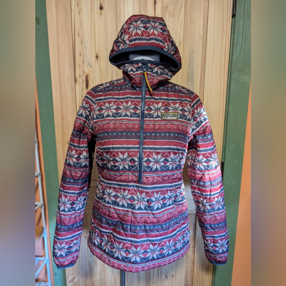 LL Bean Women's Katahdin Insulated Pullover Jacket XS